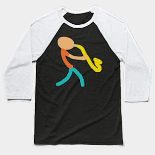 Saxophone Baseball T-Shirt